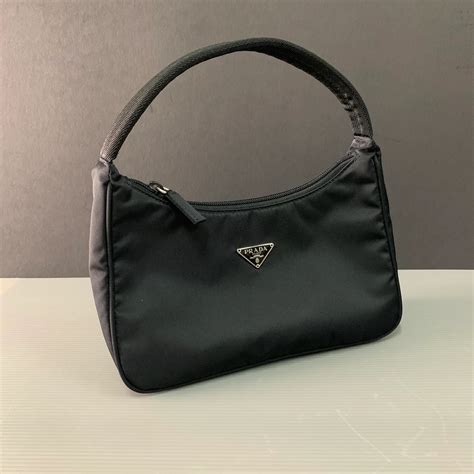 prada nylon hobo bag vintage|prada nylon bag second hand.